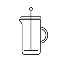 Coffee press illustration