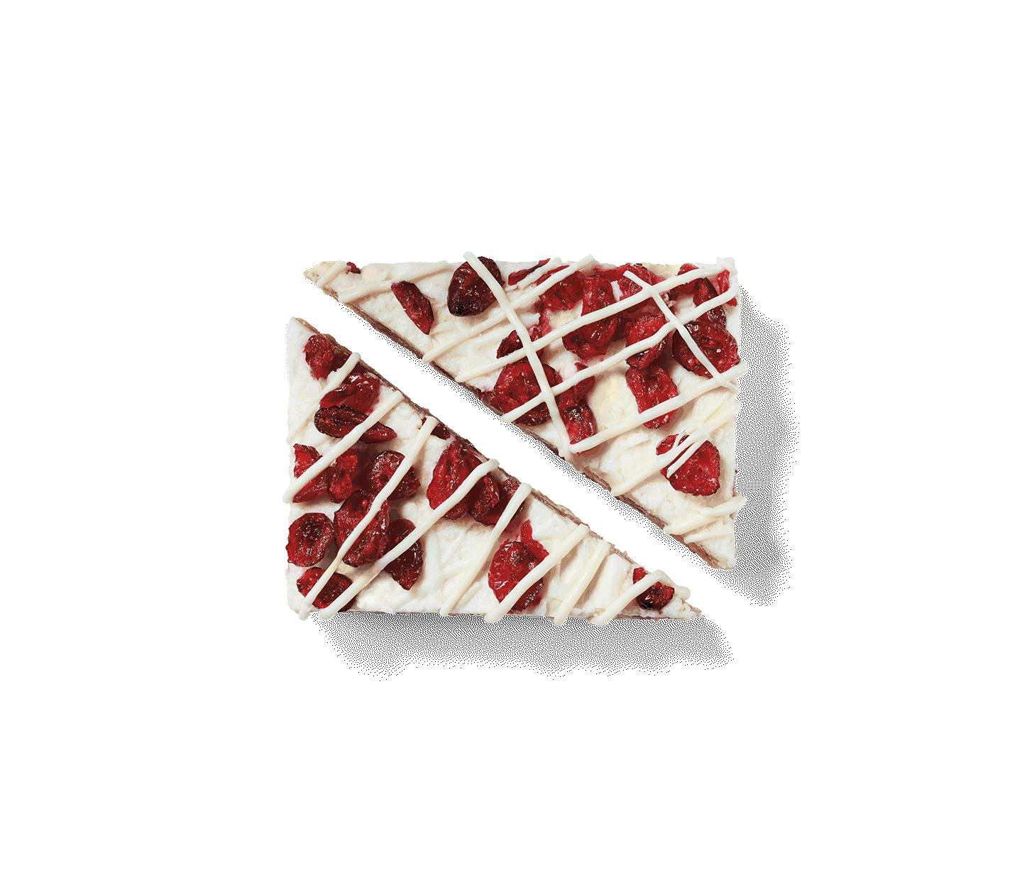 A Cranberry Bliss® Bar cut into triangles