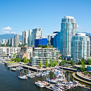 Vancouver skyline.