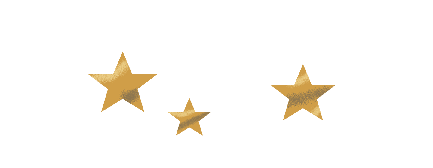 Starland logo with sparkly stars