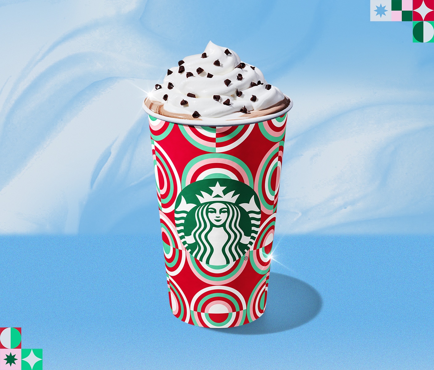 A Starbucks holiday beverage