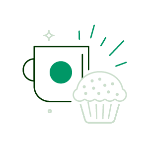 coffee and muffin icon