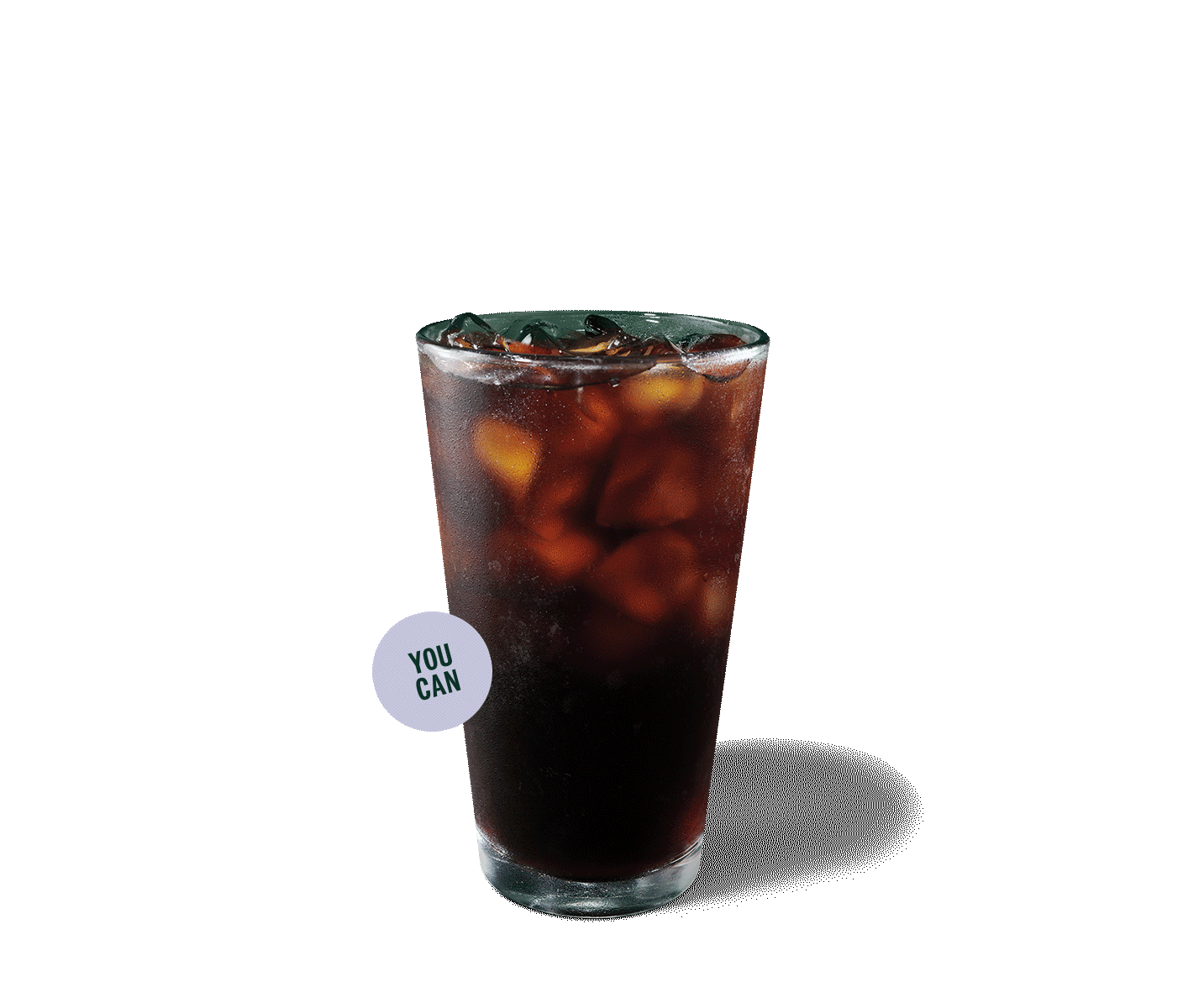 Café infusé à froid dans un verre.