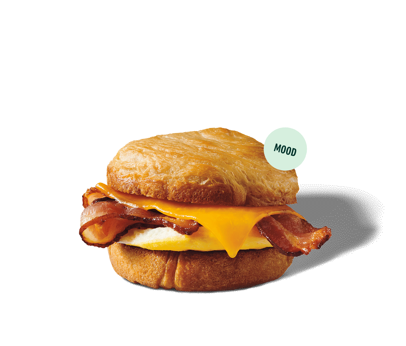 Sandwich bacon fumé deux fois, cheddar et œuf