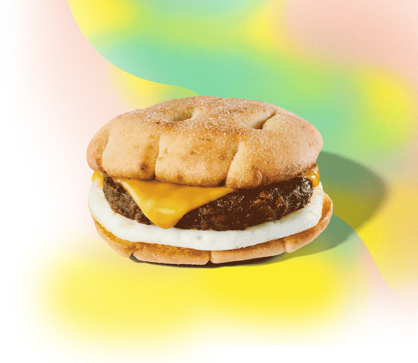 Un sandwich étagé avec du fromage