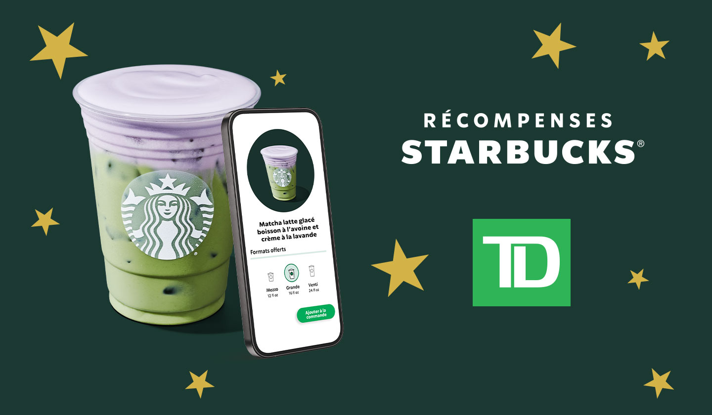 L'appli Starbucks® avec logo TD