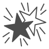 Two stars. Illustration.
